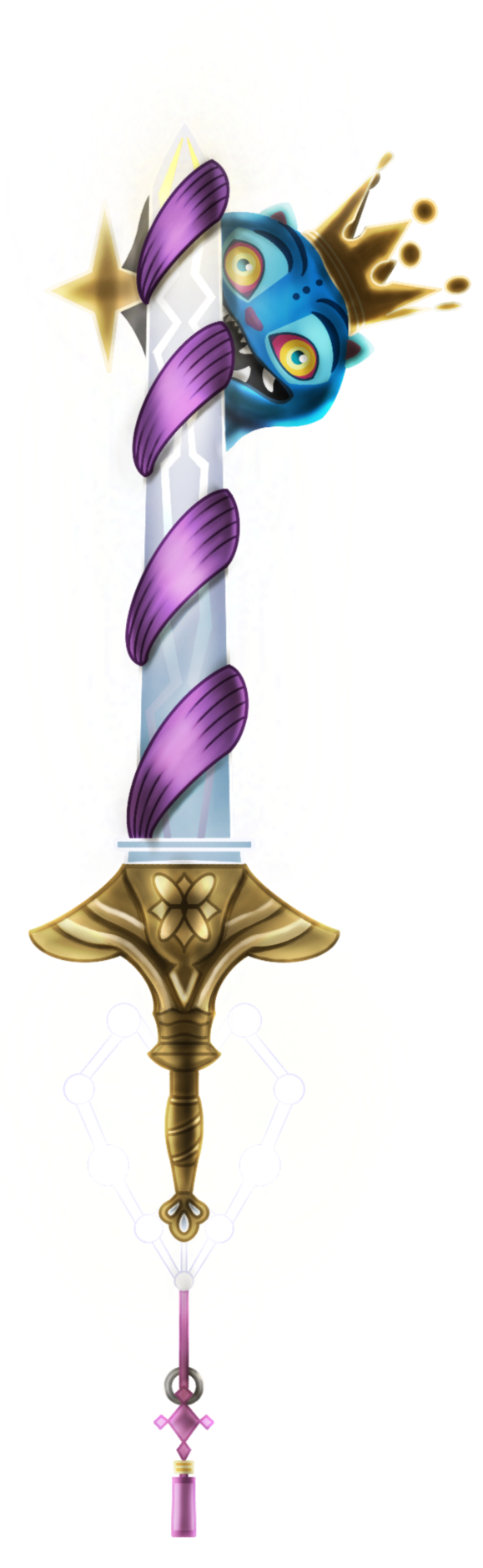 Keychain: KPop Demon Hunters x Kingdom Hearts: Rumi (Celestial Patterns)