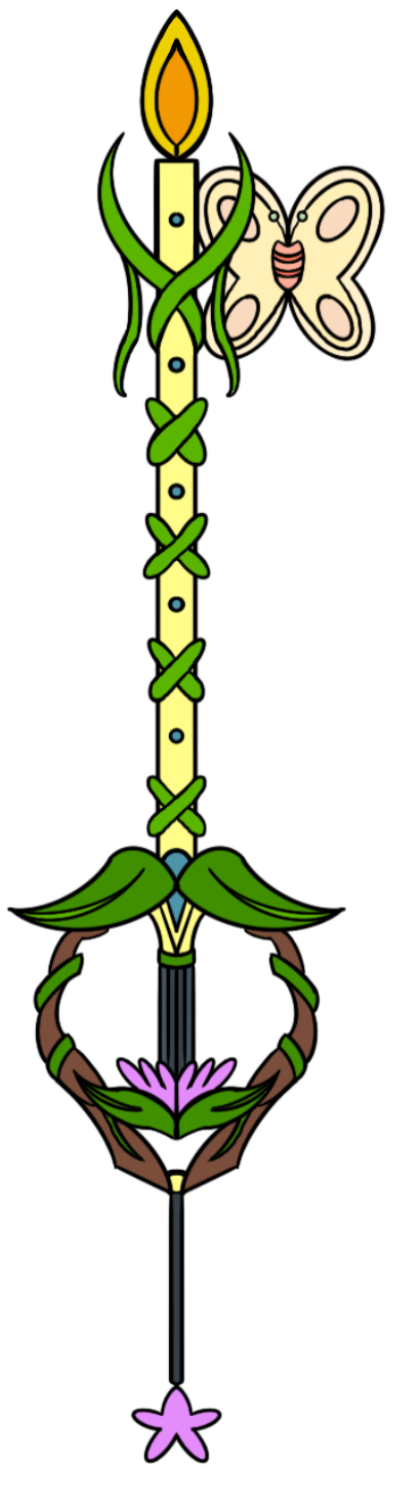 Keychain: Total Drama x Kingdom Hearts: Dawn (Nature's Friend)