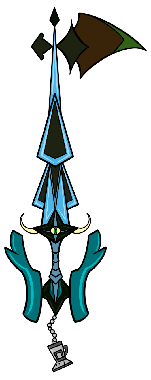 Keychain: Total Drama x Kingdom Hearts: Gwen (Dark Style)