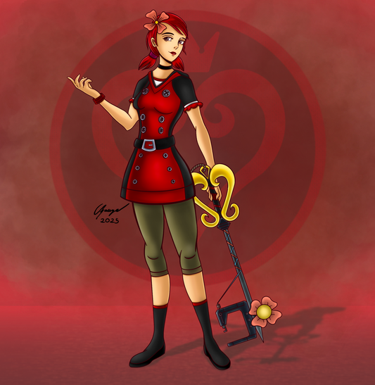 Print: Total Drama x Kingdom Hearts: Zoey (Full Artwork)