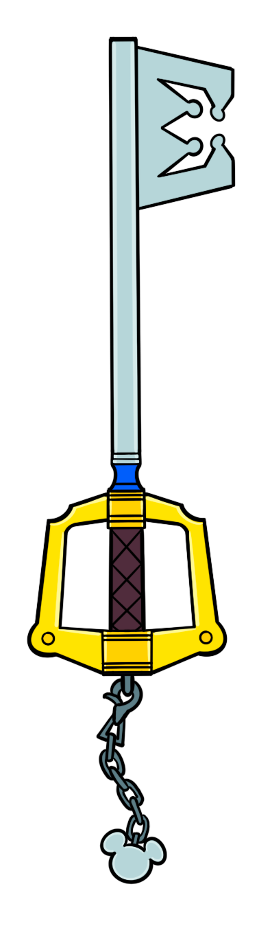 Keychain: Total Drama x Kingdom Hearts: Sora (Kingdom Key)